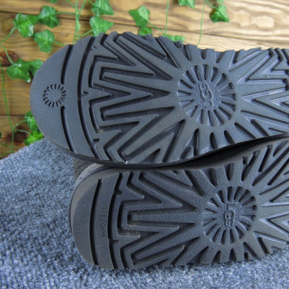 UGG Wool Ribbed Knit Tall Gray Boots Women's US 5 UK 3.5 EU 36 - Picture 8 of 9